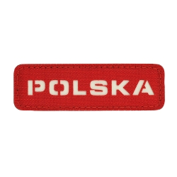 Naszywka Polska M-Tac 25x80 Laser Cut czerwona