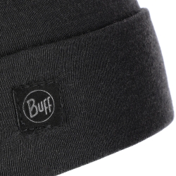 Czapka unisex BUFF Merino Heavyweight Solid czarna