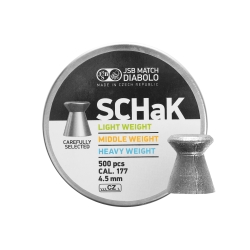 Śrut diabolo JSB Schak 500 LG 4,50 mm 500 szt. 0,520 g