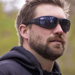 Okulary Wiley X Boss CCBOS06 grey silver flash, czarne oprawki