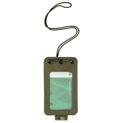 Pokrowiec na identyfikator M-Tac z przezroczystym panelem zielony