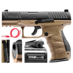 Pistolet na kule gumowe Walther PPQ M2 T4E kal. .43 brązowy