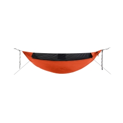 Hamak ultralekki TTTM z zintegrowaną moskitierą oraz linkami UHMPE, 325 x 140 cm, pomarańczowy