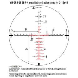 Luneta celownicza Vortex Viper PST II 3-15x44 30 mm AO EBR-4