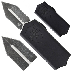 Nóż OTF Templar Knife Excalibur Money Clip Anodized Black Dagger Black