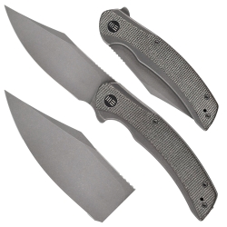 Nóż składany WE Knife Snick WE19022F-5 gray / dark green micarta