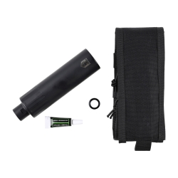 Tłumik do broni Gomander Tactinox 9 L PCC DT 1/2x36 TPI 49 mm nienasuwany stal czarny