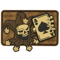 Naszywka M-Tac Joker Skull 3D PVC coyote
