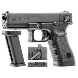 Replika pistolet ASG Glock 18C gen 3. 6 mm gas