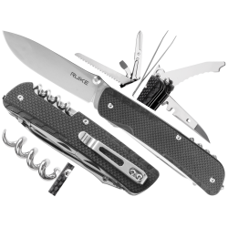 Scyzoryk Ruike LD42-B wielofunkcyjny, czarny