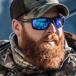 Okulary Wiley X Peak Captivate ACPEA19 blue mirror, czarne oprawki