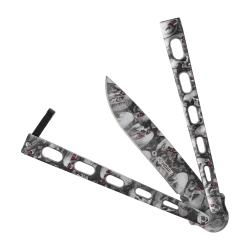 Nóż motylkowy Kandar N291 czaszki