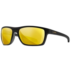 Okulary Wiley X Kingpin ACKNG04 amber gold mirror, czarne oprawki