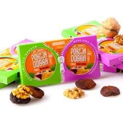 Dwupak Porcja Dobra przekąska morelowo-orzechowa 50g