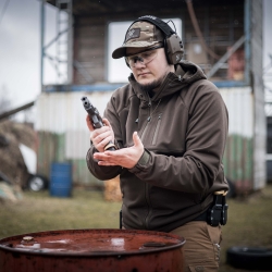 Ochronniki słuchu aktywne RealHunter Active ProSHOT BT oliwkowe
