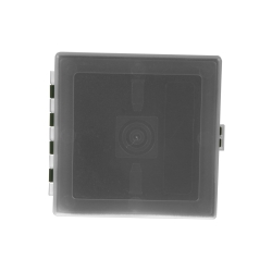 Pudełko Megaline 11x11x3,5 zielono-przezroczyste gąbka 2 szczęki rekina