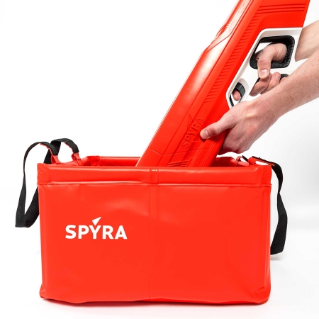 Składane wiadro na wodę SpyraBase czerwony