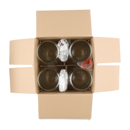 Słoik Weck Tulip z pokrywką, uszczelką i 2 zapinkami 1750 ml 4 szt