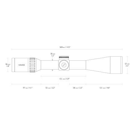 Luneta celownicza Hawke Endurance 30 WA SF 6-24x50 .223 /.308 24x
