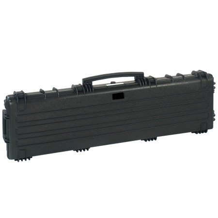 Kufer na broń Megaline 135x35x13,5 czarny z klamrami gąbka