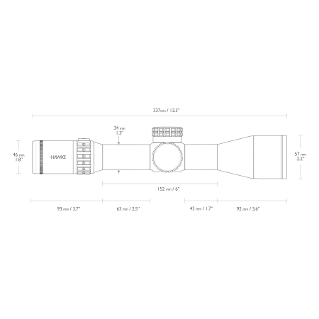 Luneta celownicza Hawke Frontier 34 FFP 3-18x50 SF IR Mil Pro Ext.