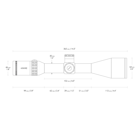 Luneta celownicza Hawke SideWinder 30 6-24X56 SR Pro Gen II