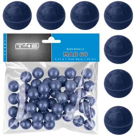 Kule z farbą T4E Sport MAB kal. .68 50 szt. niebieskie