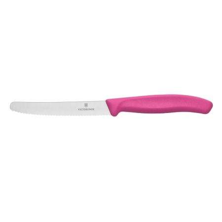 Nóż do pomidorów Victorinox 6.7836.L115 ząbkowany, różowy, zaokrąglona końcówka