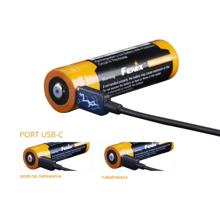 Akumulator Fenix USB ARB-L21U (21700 5000 mAh 3,6 V)