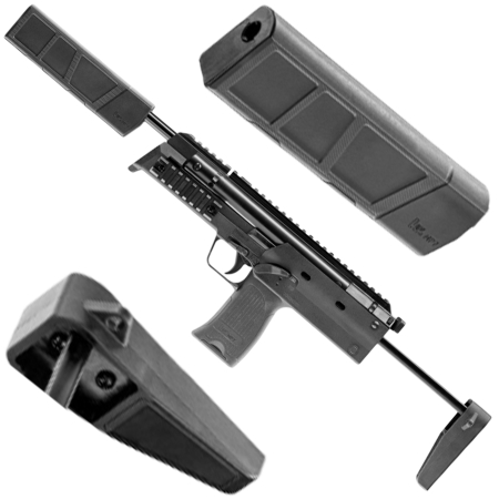 Pistolet maszynowy wiatrówka Heckler&Koch MP7 SD 4,5 mm sprężynowa