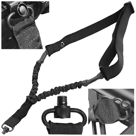Pas taktyczny do broni Leapers QD Sling Swivel Single Point Bungee Sling