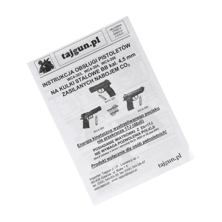 Pistolet wiatrówka Wingun WC4-304 B 4,5 mm BB CO2