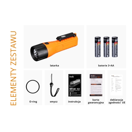 Latarka strażacka LED Fenix WF11E