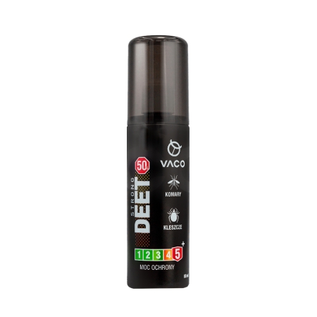 Płyn Vaco na kleszcze, komary i meszki Deet 50% + geranion 80 ml