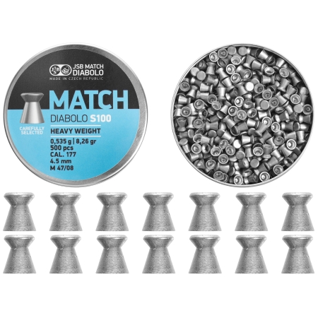 Śrut diabolo JSB Match Heavy S100 4,51/500