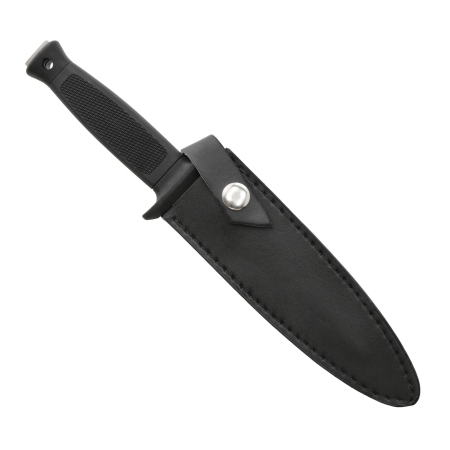 Nóż rzutka Fox Outdoor w skórzanym pokrowcu