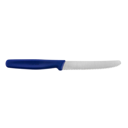Nóż do pomidorów Victorinox 5.0832 ząbkowany, niebieski, zaokrąglona końcówka
