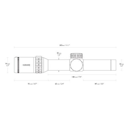 Luneta celownicza Hawke Frontier 30 1-6x24 IR L4A Dot