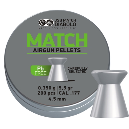 Śrut diabolo JSB Match Lead free 4,5 mm 200 szt.