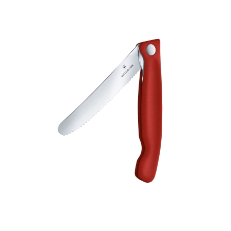 Nóż Victorinox Swiss Classic 6.7831.FB ząbkowany, czerwony, składany