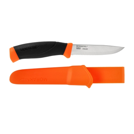 Nóż Morakniv Companion F Serrated pomarańczowy ząbkowany stal nierdzewna