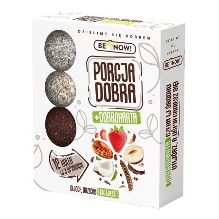 Kulki mocy Porcja Dobra owocowo-orzechowe 144 g