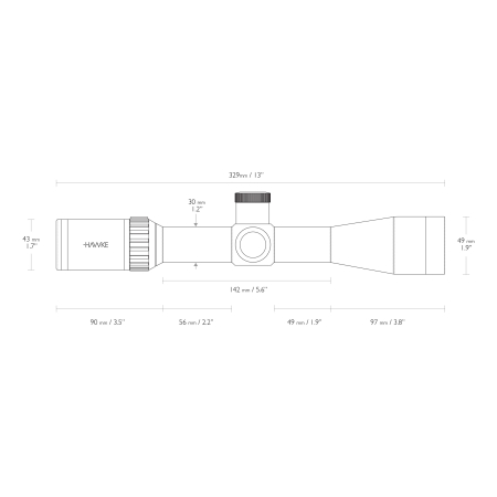 Luneta celownicza Hawke Vantage 30 WA 4-12x42 IR .223 /.308 Marksman