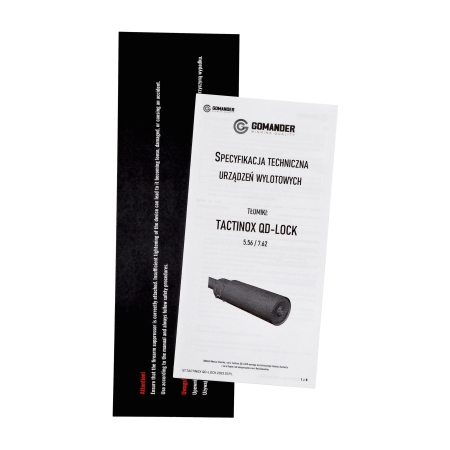 Tłumik do broni Tactinox DT 5,56 QD lock M26x1,5