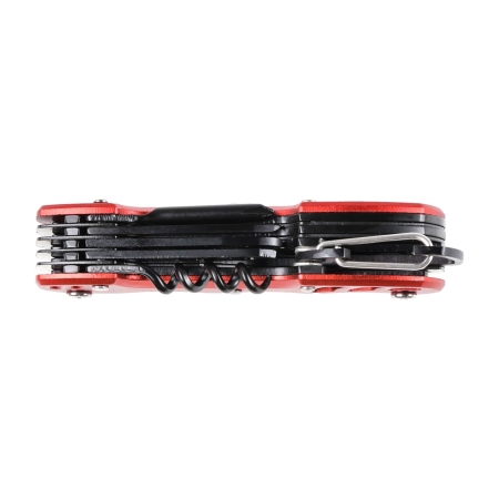 Multitool Foxter narzędzie wielofunkcyjne survival 13w1 czerwony