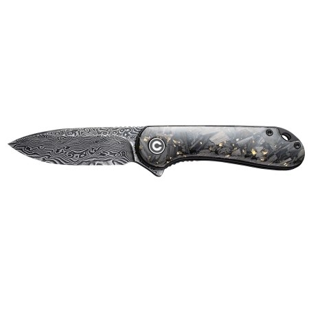 Nóż składany Civivi Elementum C907C-DS1 shredded carbon fiber / golden  black