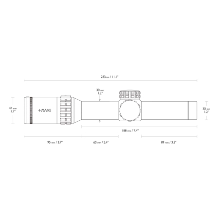 Luneta celownicza Hawke Frontier 30 1-6x24 IR Circle Dot