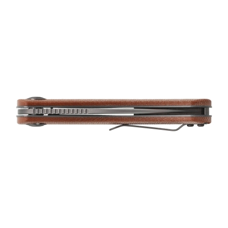 Nóż składany Trollsky Knives Mandu brązowy Micarta