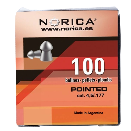Śrut Norica Pointed 4,5 mm 100 szt. w kartonowym opakowaniu