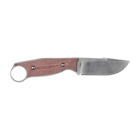 Nóż Real Steel Furrier burgundowy, stała klinga